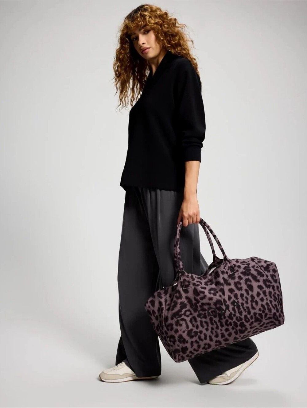 SOMA Divine  Leopard-Print Tote Bag - Grey Taupe - Picture 3 of 14
